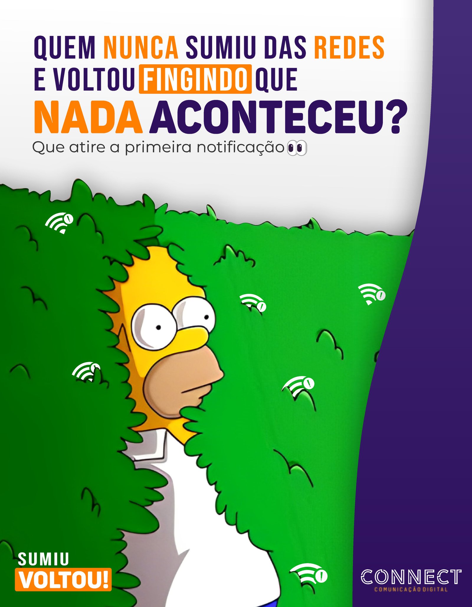 Sumir as vezes faz parte...